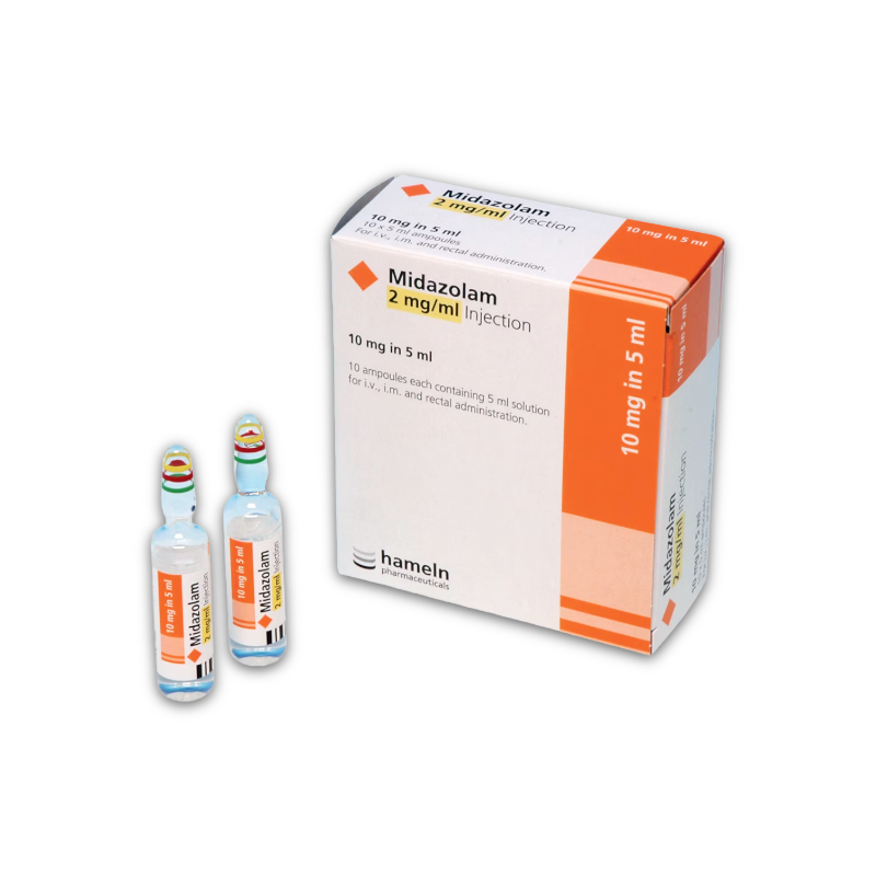 Midazolam Inj 2mg/ml 5ml (10) *POM* *CD3*