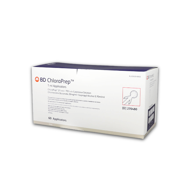 BD ChloraPrep 1.0ml Applicators (60)
