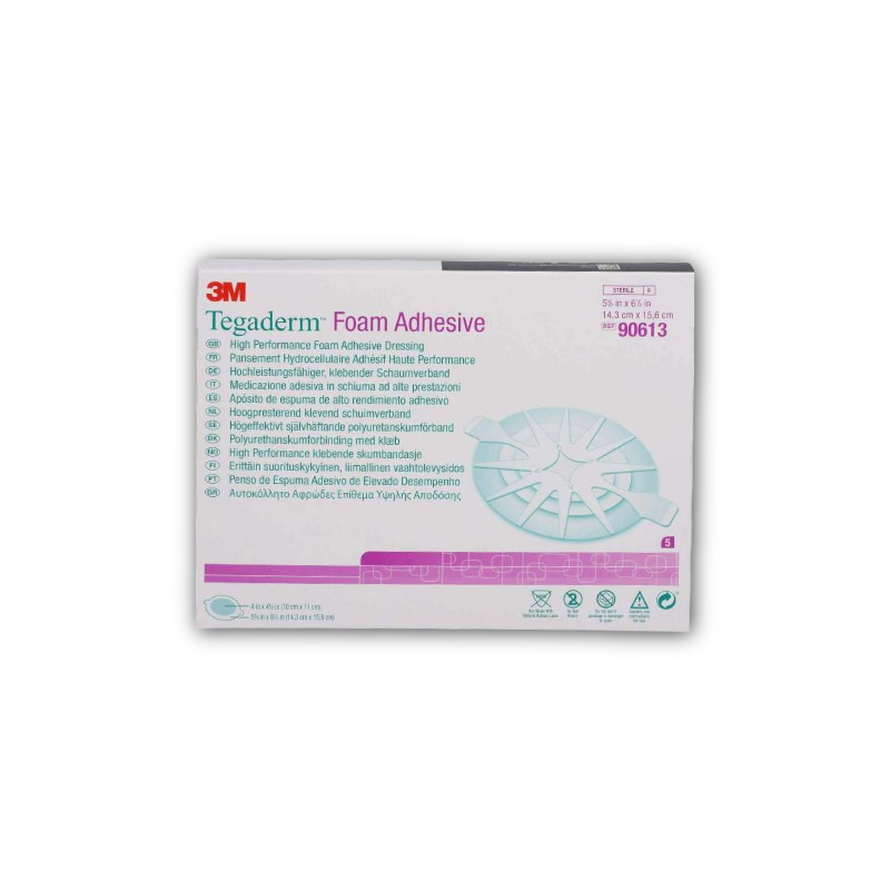 Tegaderm Adhesive Foam Oval - 14.3cm x 15.6cm (5)