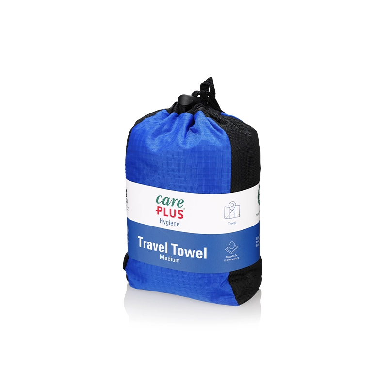 Care Plus Microfibre Travel Towel - Blue - Medium