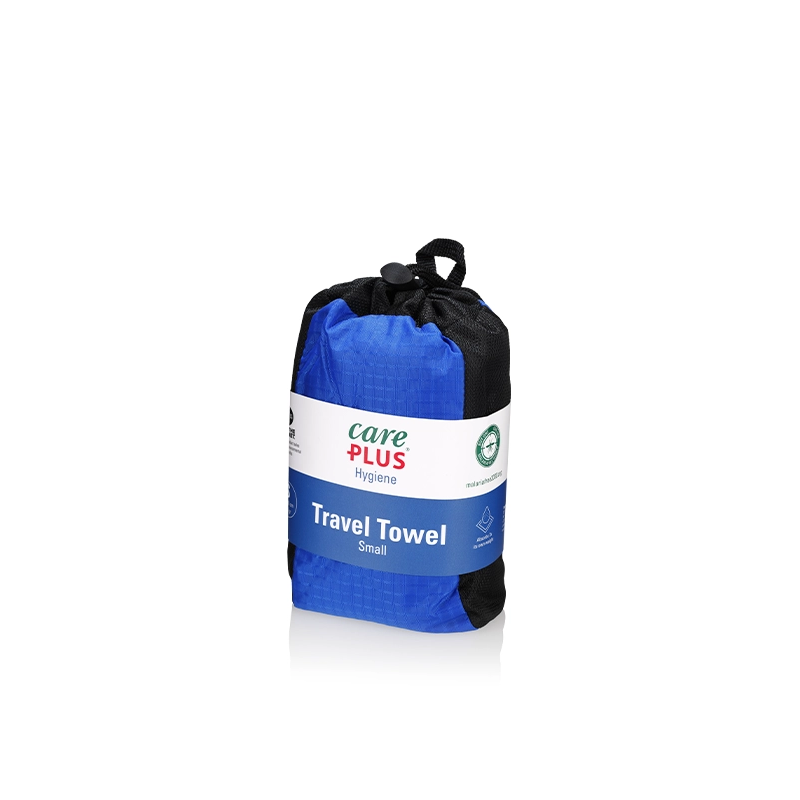 Care Plus Microfibre Travel Towel - Blue - Small