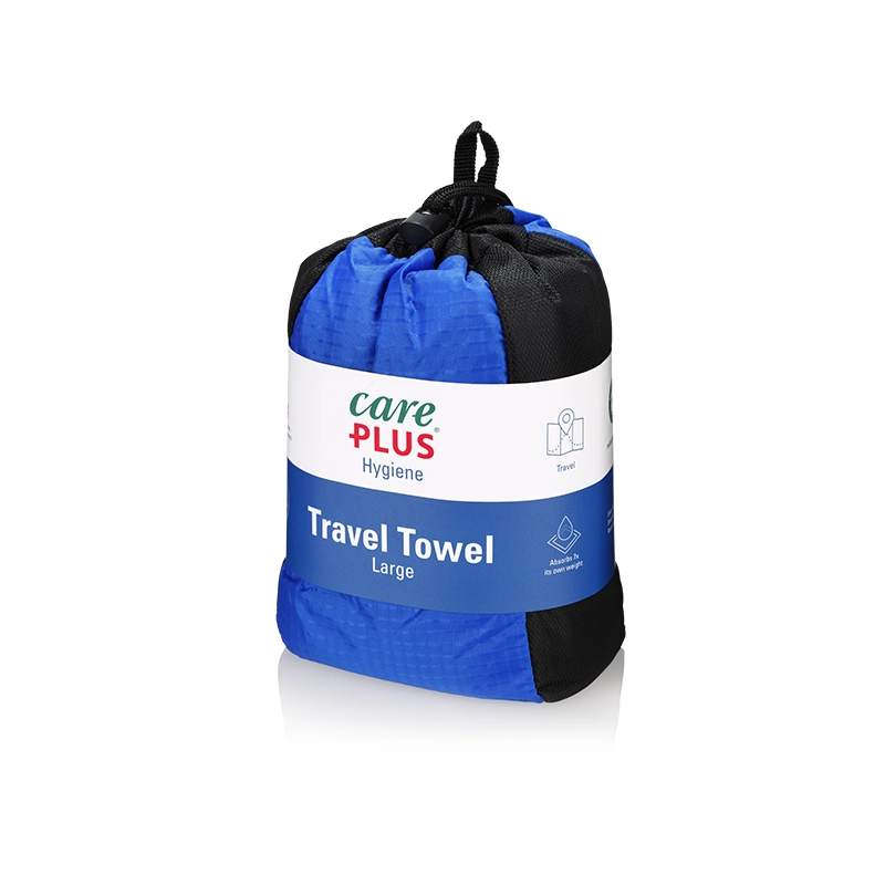 Care Plus Microfibre Travel Towel - Blue - Large