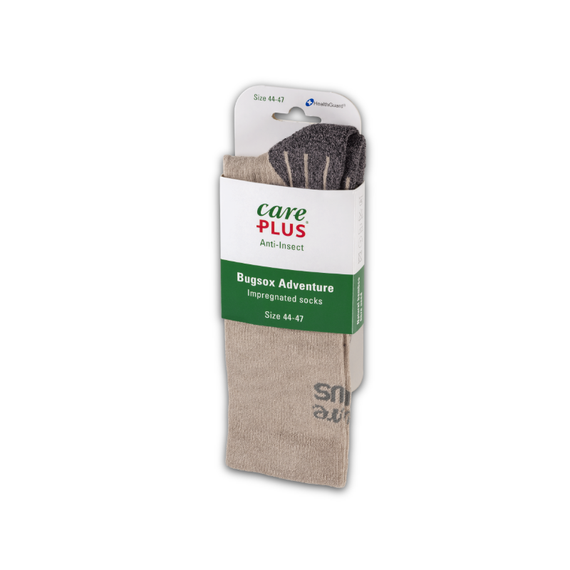 Care Plus Impregnated Adventure Bugsox - Khaki (s44-47) (Pair)
