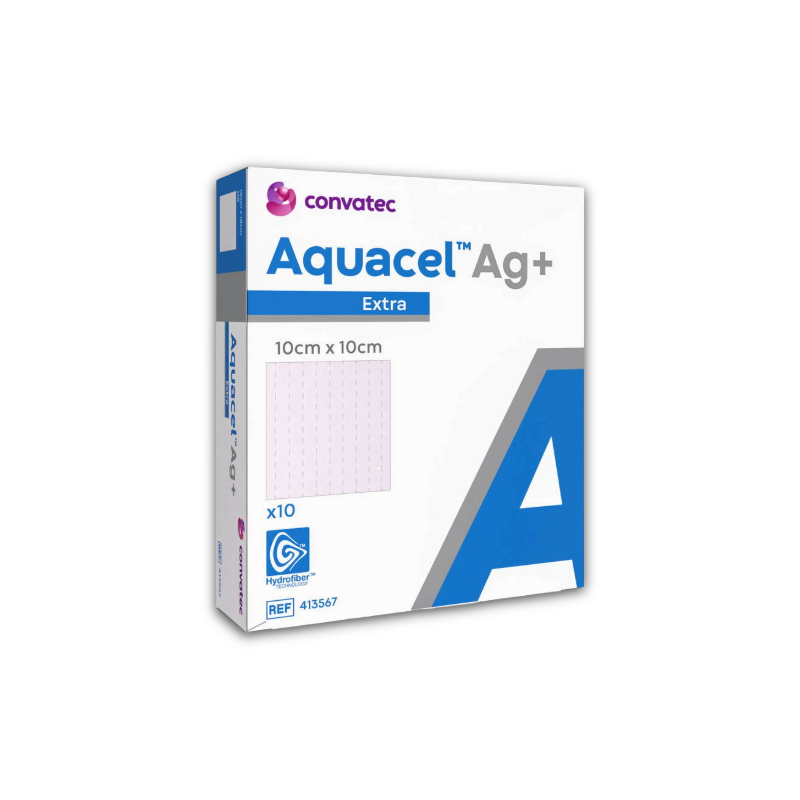 Aquacel Ag+ Extra Dressing - 10cm x 10cm (10)