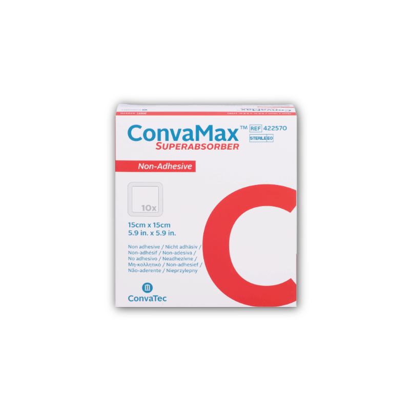 ConvaMax Superabsorbant Non adhesive Dressing - 15cm x 15cm (10)