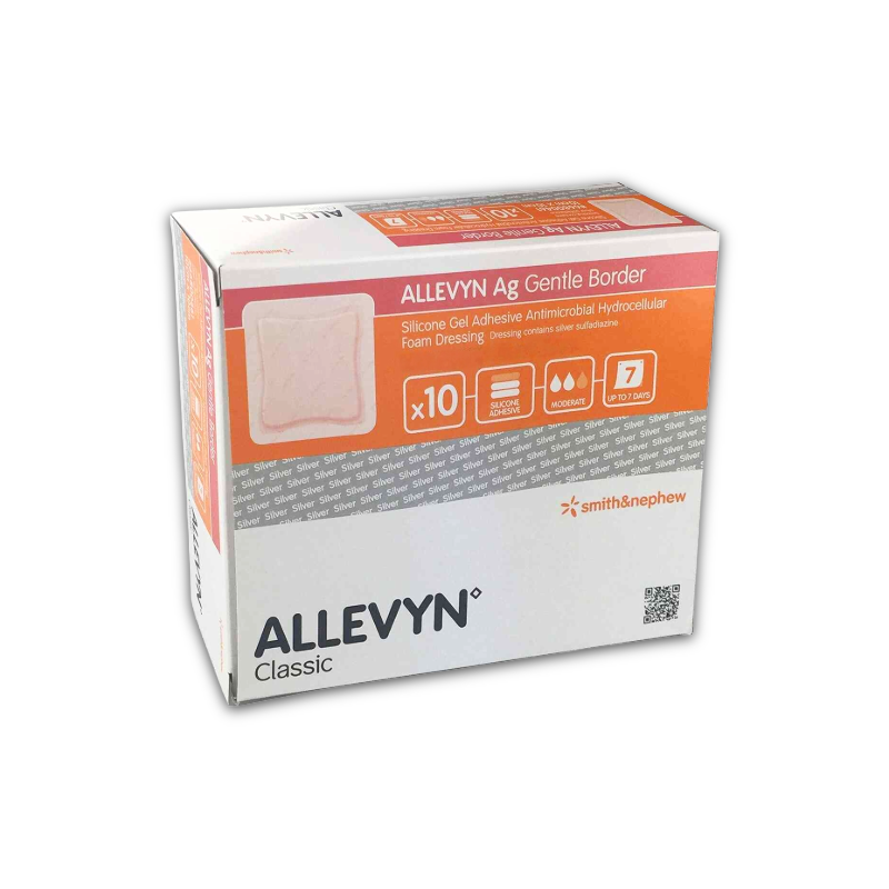 Allevyn AG Gentle Border Dressing - 12.5cm x 12.5cm (10)