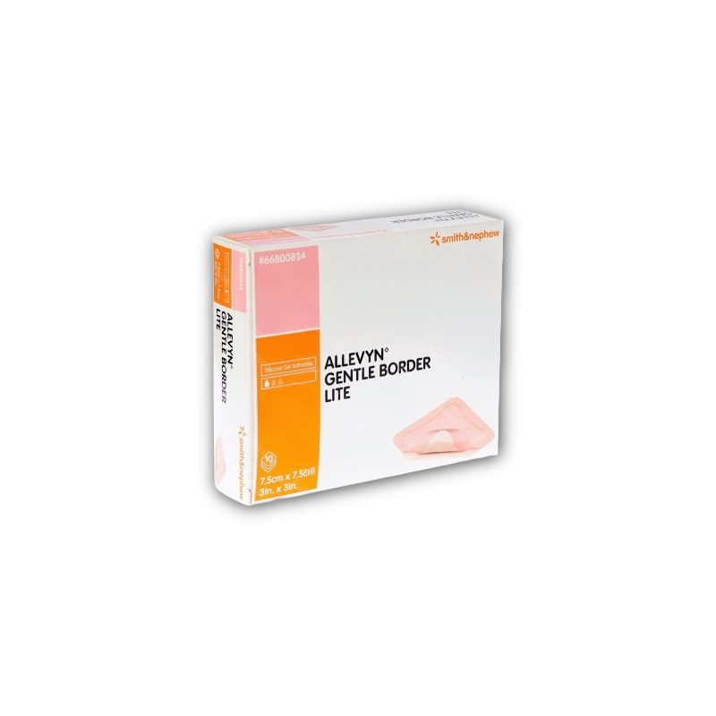 Allevyn Gentle Border Lite Dressing - 7.5cm x 7.5cm (10)