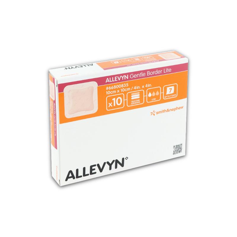 Allevyn Gentle Border Lite Dressing - 10cm x 10cm (10)