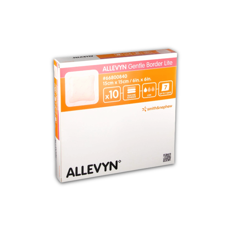Allevyn Gentle Border Lite Dressing - 15cm x 15cm (10)