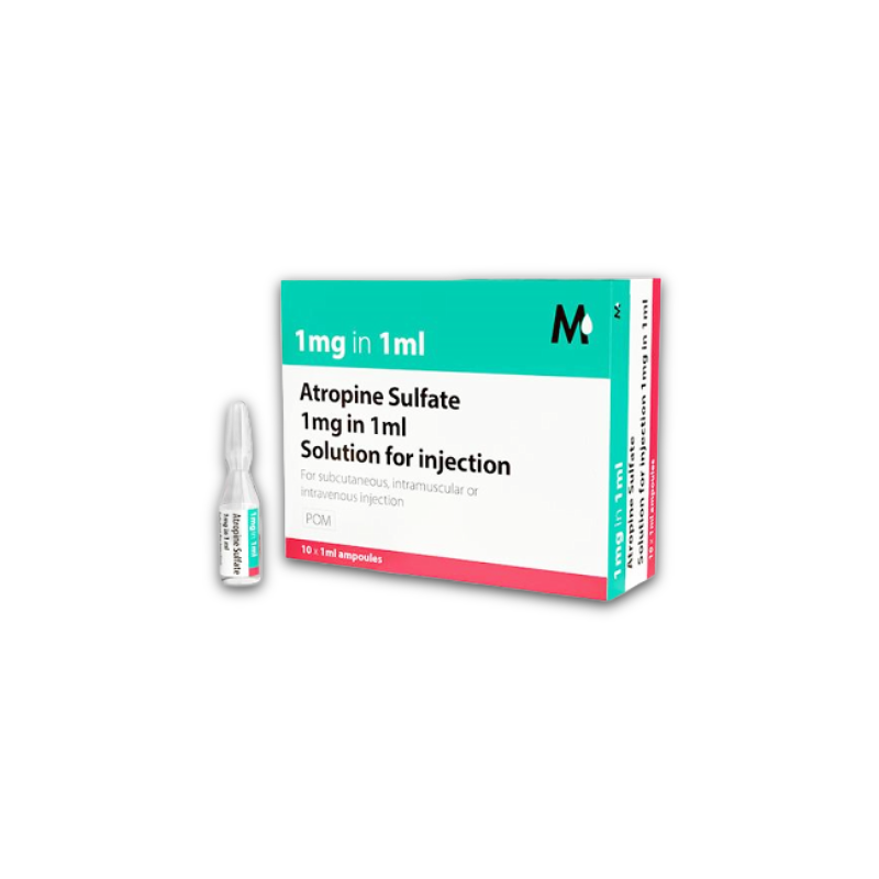 Atropine Sulphate Injection - 1mg / 1ml (10) *POM*