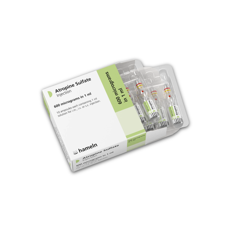 Atropine Sulphate Injection - 600mcg/1ml (10) *POM*