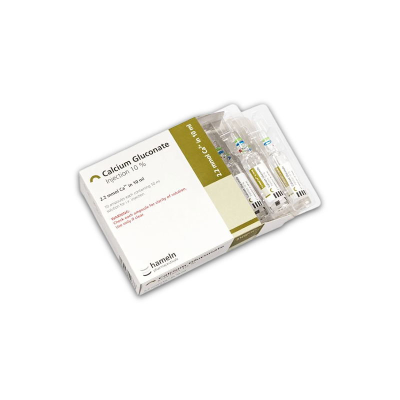 Calcium Gluconate Injection 10% - 10ml (10) *POM*