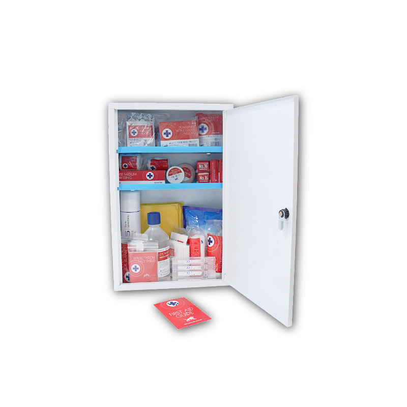 Single First Aid Cabinet - Complete