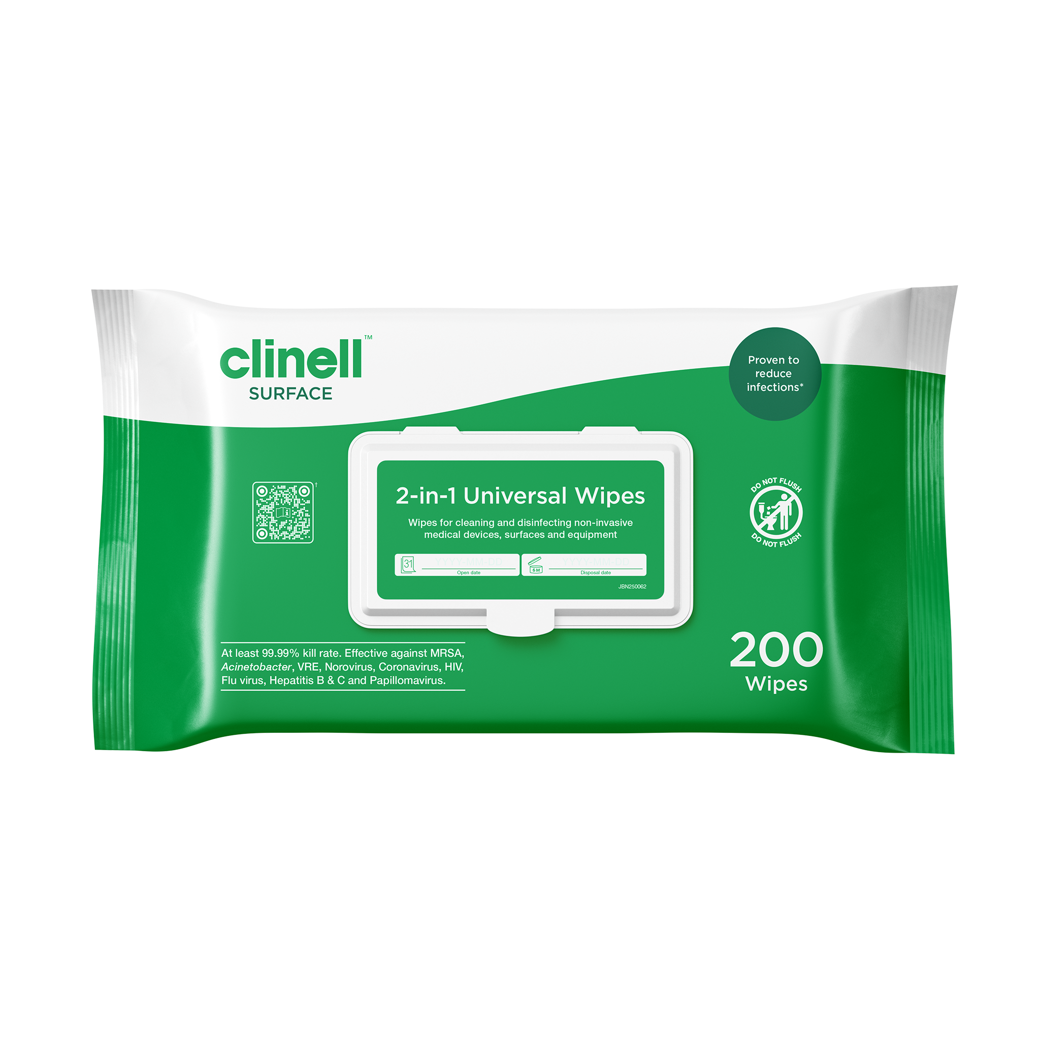 Clinell Universal Sanitising Wipes (200)