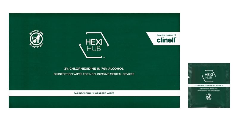 Clinell Alcohol 2% Chlorhexidine Sachet Wipes (240)