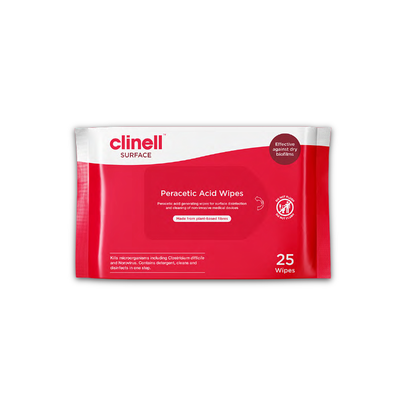 Clinell Peracetic Acid Wipes (25)