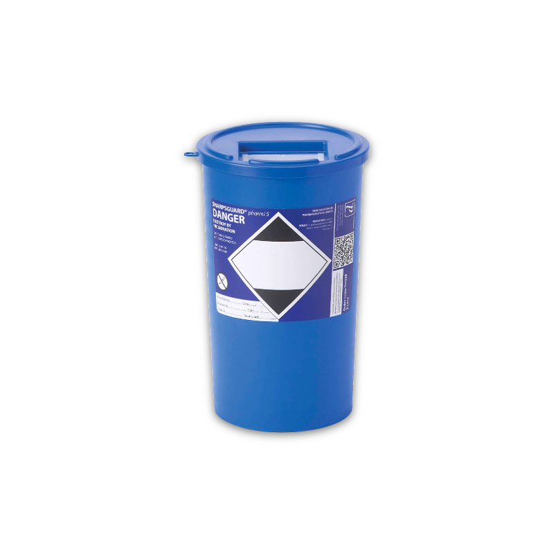 SHARPSGUARD® pharmi 5ltr Sharps Bin - Blue