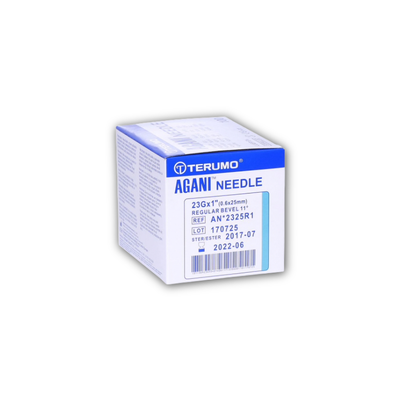 Terumo AGANI Needle - 23G x 1" -Blue RB (100)