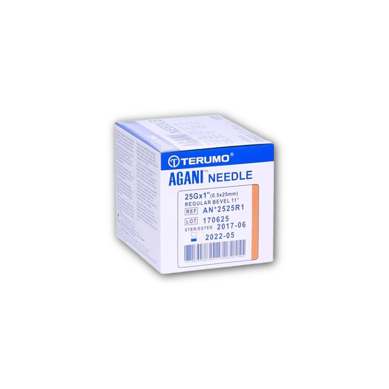 Terumo AGANI Needle - 25G x 1" - Orange RB (100)
