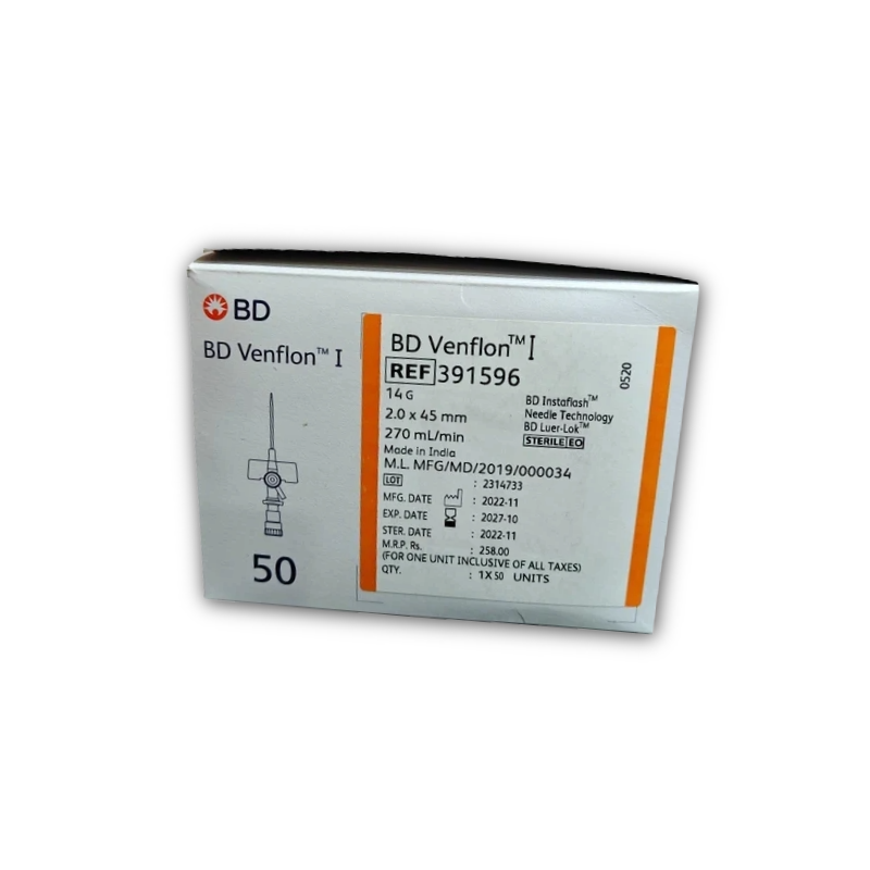 BD Venflon I.V. Cannula - 14G Orange (50)