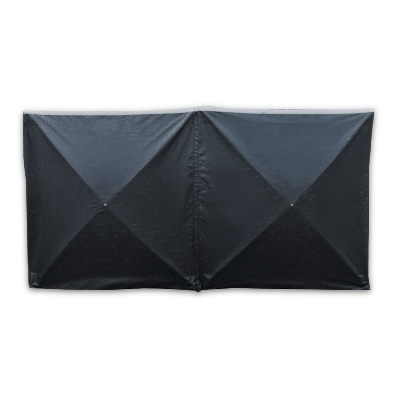 Premium Black Incident Privacy Screen – 3.6m x 2m – 2-Panel
