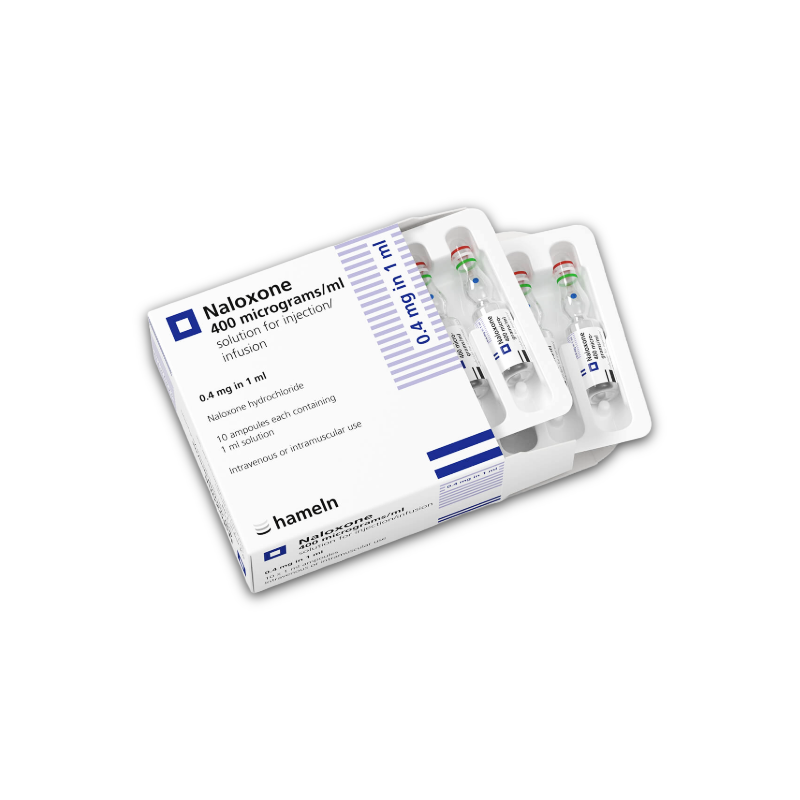 Naloxone Injection - 400mcg/1ml (10) *POM*
