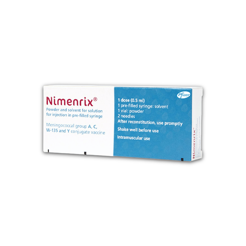 Nimenrix (Meningococcal A,C,W135,Y) Powder Vial & Sol in PFS - 20mcg (1)*POM**F*
