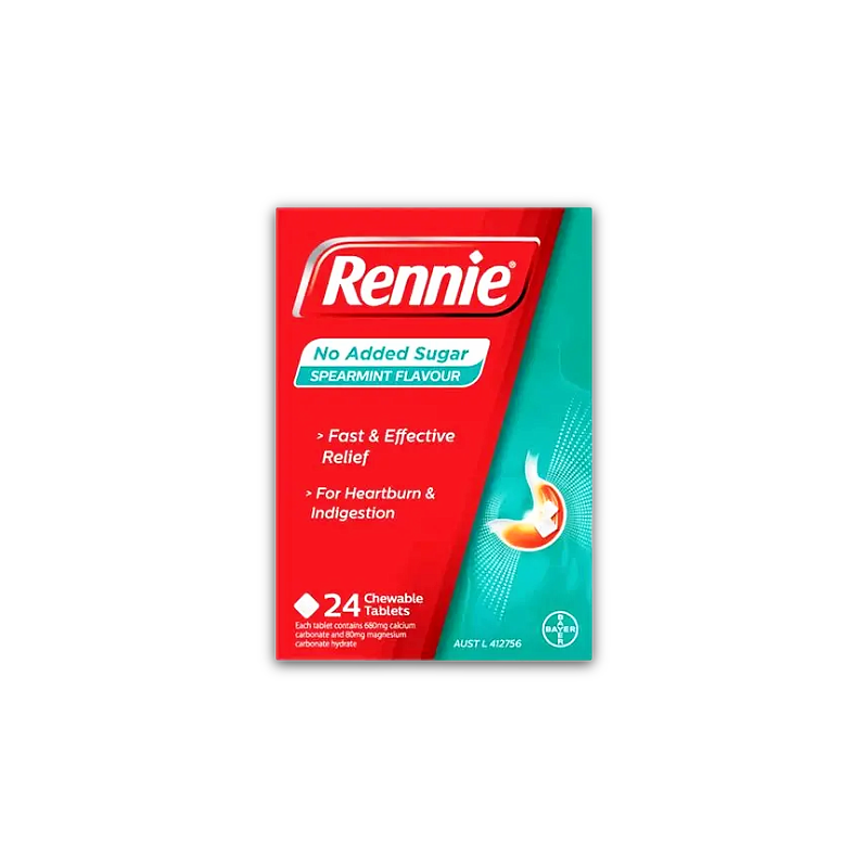 Rennie Tablets Sugar Free - Spearmint (24)