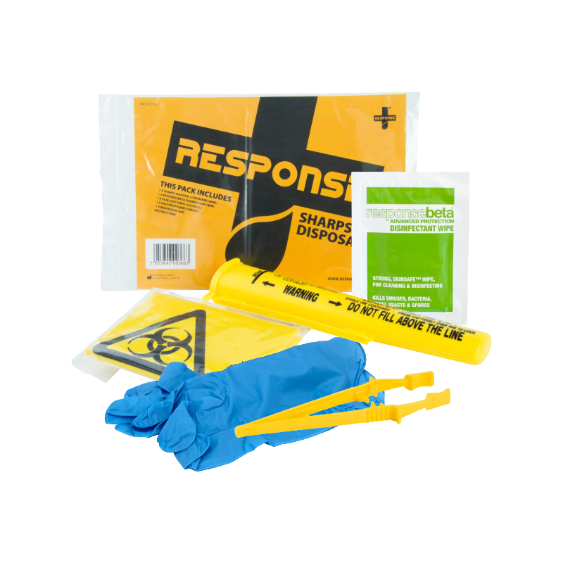 Sharps Disposal Kit w/o Dis - Multi Language