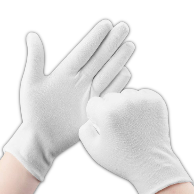 White Cotton Gloves Med (1 Pair)