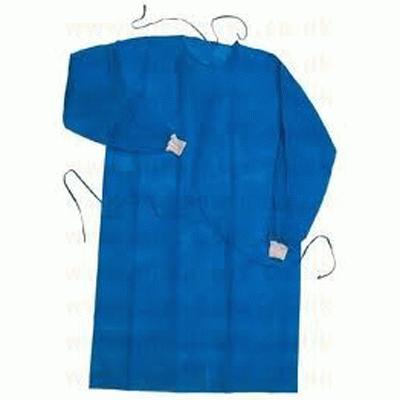 Lightweight Blue Exam Gown Long Sleeve Stockinette Cuff 50 Kays Medical,Hydrangeas White